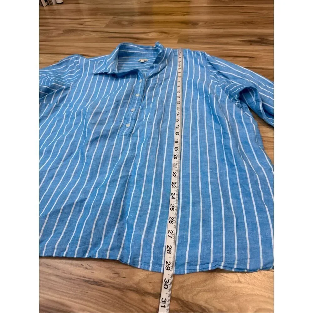 Talbots linen blend top sz 3X